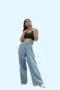 BLUE DIVA CUT JEANS